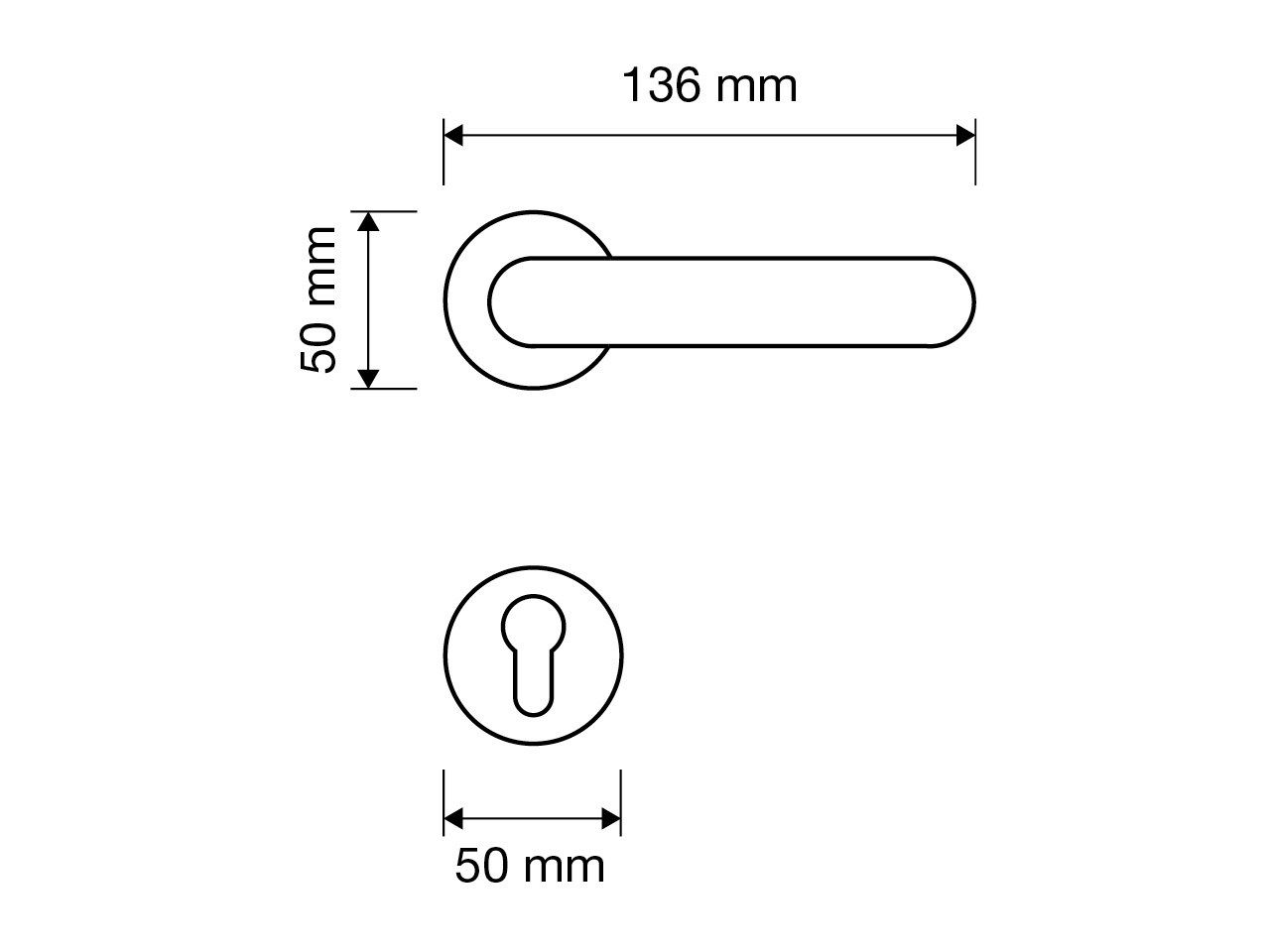 Латунная ручка на розетке LINEA CALI' Heidi ARCH-00152322 - Вид №2