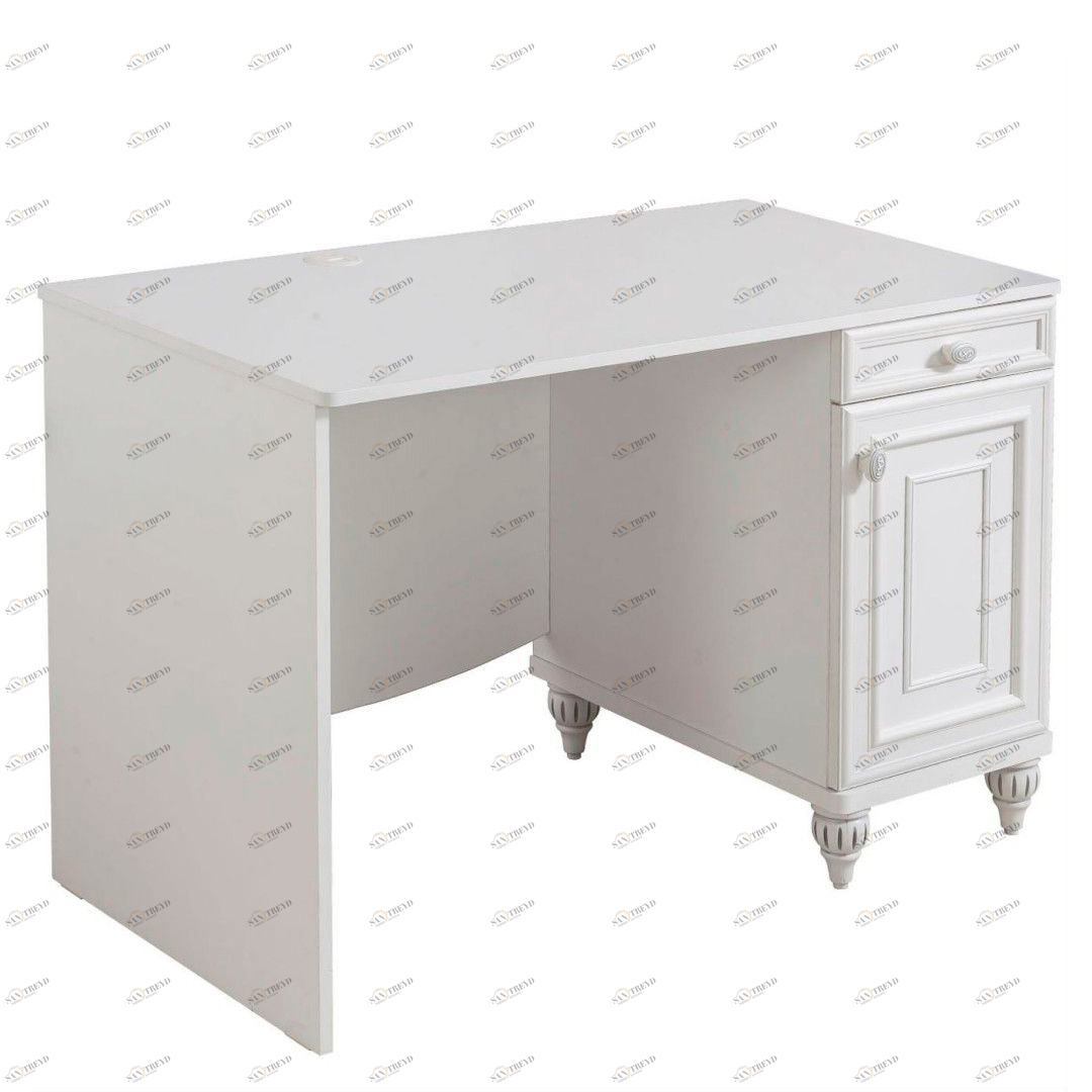 Письменный стол белый с ящиком и дверцей 106 см Romantica CILEK ROMANTICA 00-3832447 Белый Santreyd