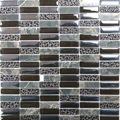 Super Line (brown) стекло+камень 300х300 BONAPARTE sun-id-319854