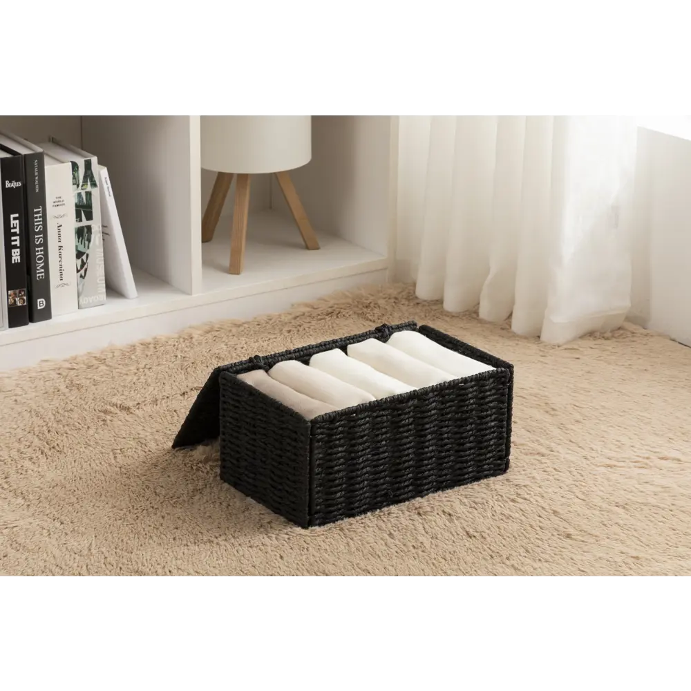 Корзина с кр 18X15X30 см черная Konsensa STLM-2138601 - Вид №7