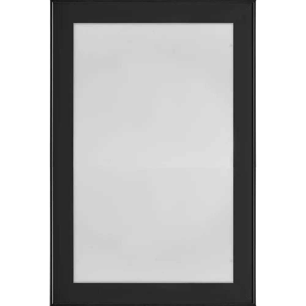 Фасад кухонный Вельск Delinia ID с алюминиевой рамой и стеклом 59,7×38,1 см черный 86799223 STLM-0879811 - Вид №1