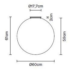 Fabbian Люминесцентный потолочный светильник из галогенного стекла Lumi sfera sun-id-1377745 - Вид №2