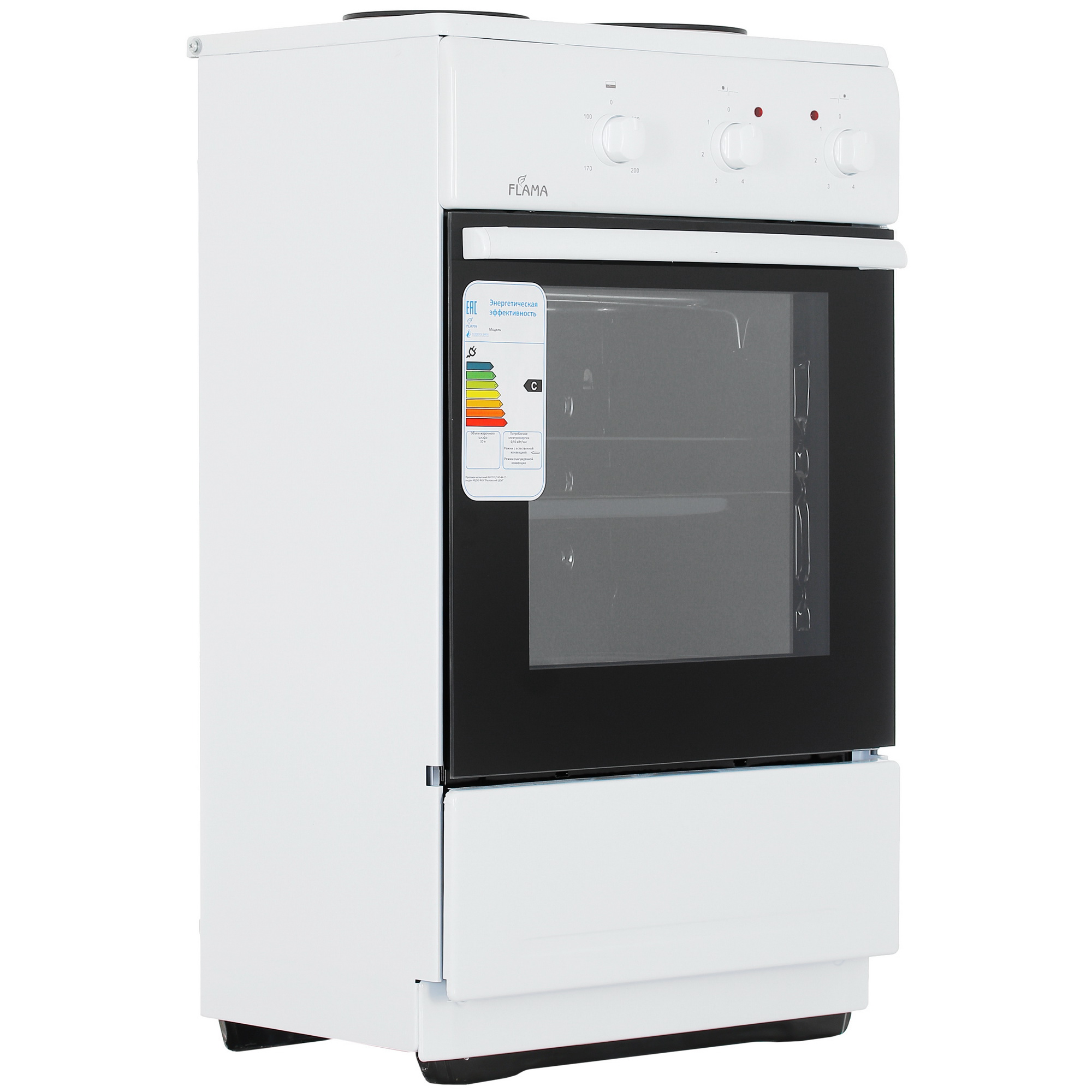 9973269 Электрическая плита FLAMA CE 32011 W белый Flama group STDN-0005967 - Вид №1