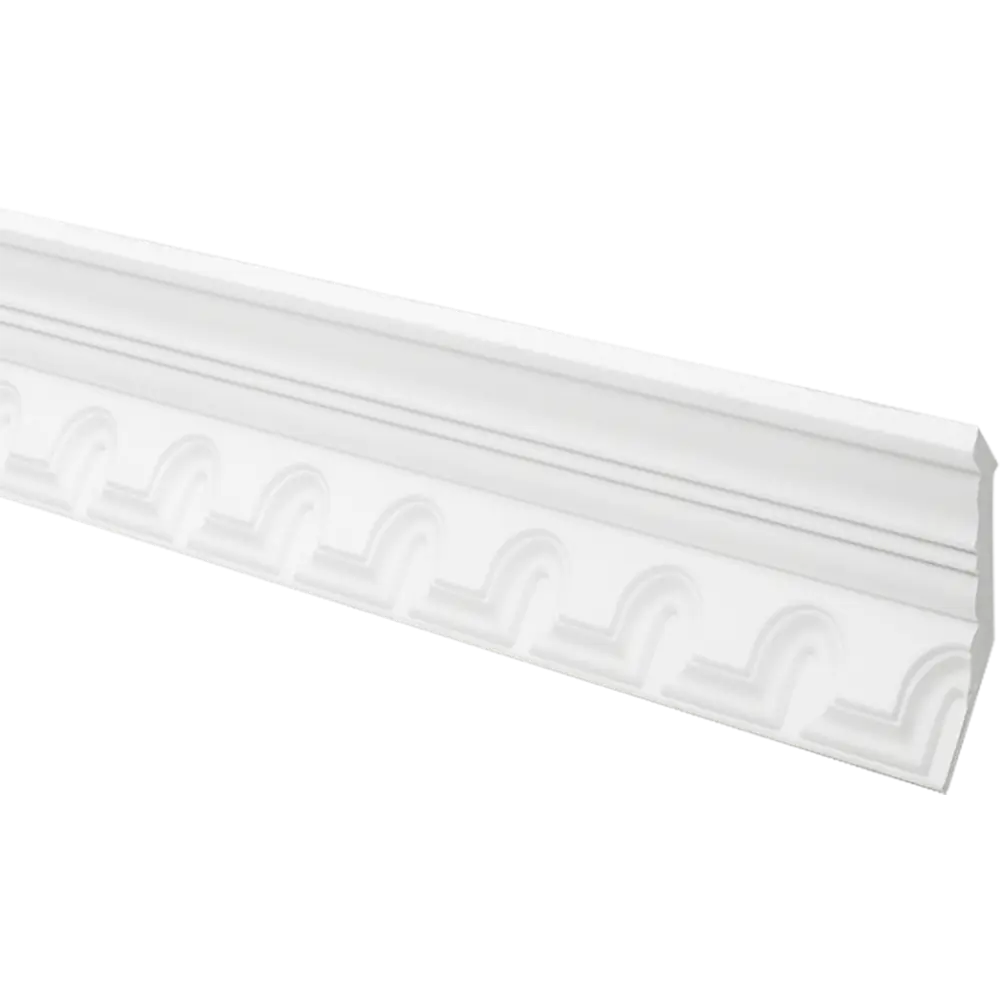 Плинтус потолочный полистирол Format 10509 KD белый 60х80х2000 мм STLM-2111584