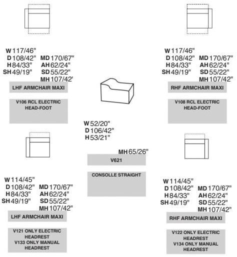Rossini Sofas Секционный раскладывающийся кожаный диван Tessa sun-id-1495578 - Вид №3