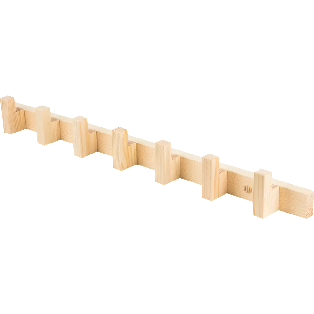 Планка 7 крючков цвет кедр ДОКТОР БАНЯ STLM-2113394