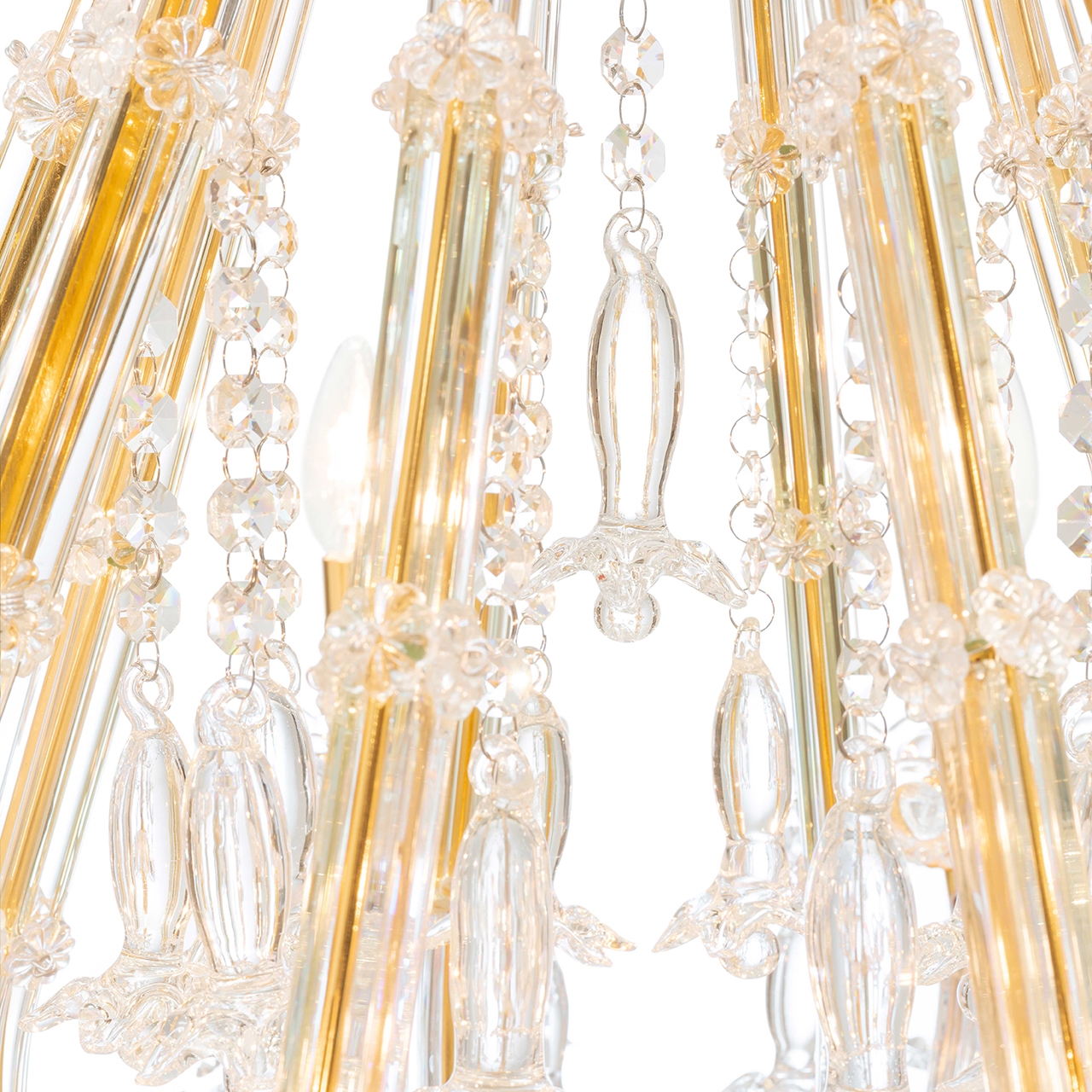 500181-D2 ABHIKA ЛАМПА ПЛАМЯ 10 H113 D100 CLEAR/GOLD  - Вид №5