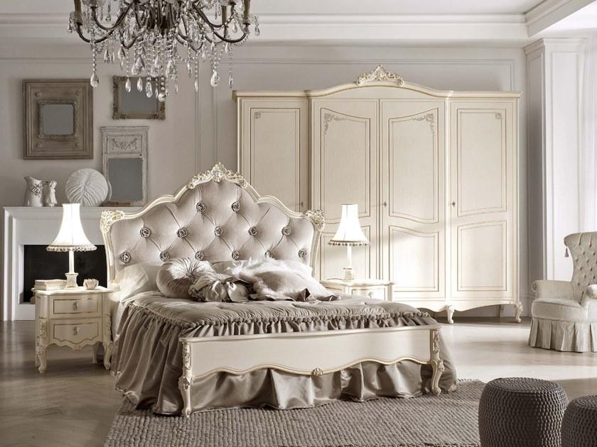 VOLPI Двуспальная кровать с мягким изголовьем Emporio volpi Eclpe010s+20s - Вид №1