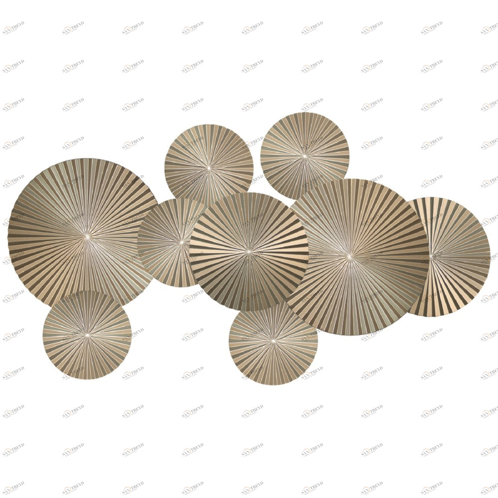 Панно декоративное настенное из дерева 90х160 см шампань Inflow-9 EVENHOME  00-3878804 Бежевый 