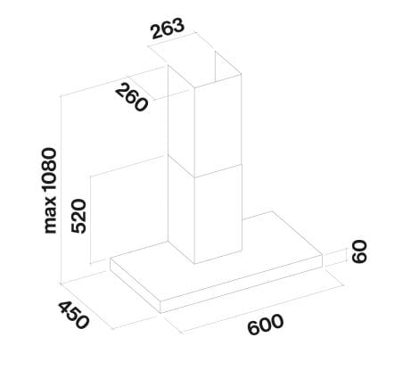 Настенный стальной вытяжной вентилятор с активированным углем Falmec дизайн ARCH-00081087 - Вид №9