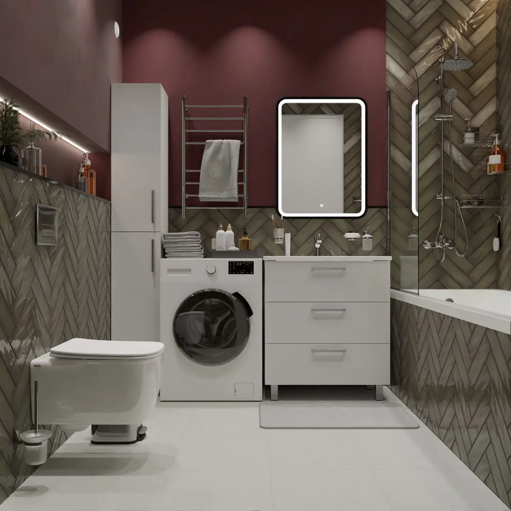 Керамин Хейз 2: Изумрудная глянцевая плитка для интерьера 87968275 STLM-0943707 - Вид №6