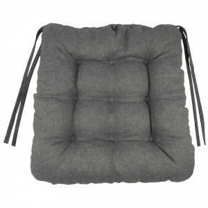 Подушка для стула «Савана» 40×36 см в сером цвете 82506434