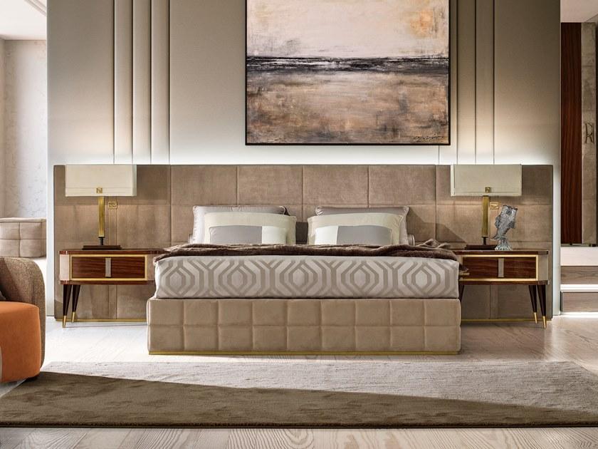 Barnini Oseo Двуспальная кровать из кожи с обитым изголовьем Richmond upon thames Rc26 - rc28 - Вид №1