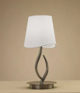 Настольная лампа Mantra Ninette Antique Bras 1925 MANTRA ИНТЕРЬЕРНЫЕ 079948 Белый;бронза