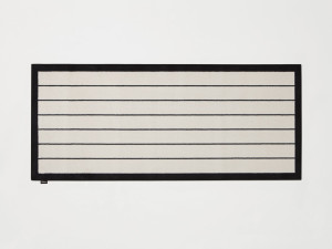 Полосатый бархатный прямоугольный ковер