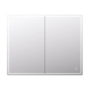 Шкаф зеркальный подвесной Look с подсветкой 120х80 см цвет белый