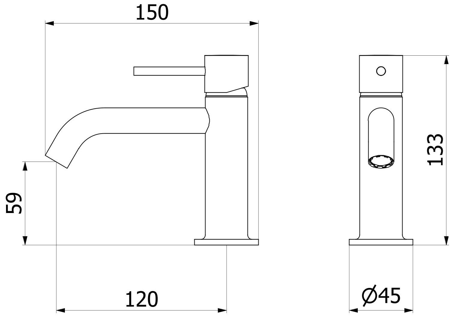 Смеситель для раковины с одним отверстием IB Milano Torino ARCH-00104526 - Вид №10