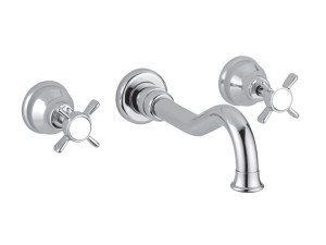 Настенный смеситель для раковины с 3 отверстиями