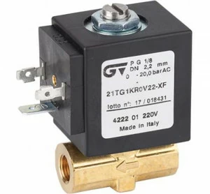 GENEBRE 4222 01 220v 2-ходовой электромагнитный клапан прямого действия Н.З.
