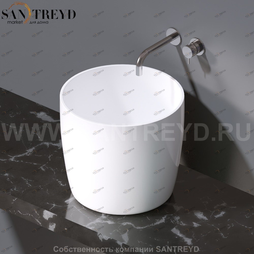 L106.100 Накладная раковина на столешницу  овальная A. e T. Italia PILLAR AeT ITALIA