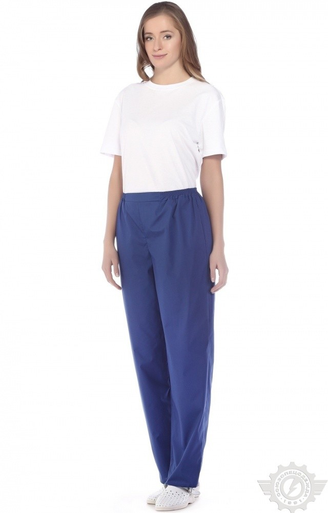 65574 Брюки женские василек  Медицинская одежда  размер 48/158-164 Спецодежда  - Вид №2