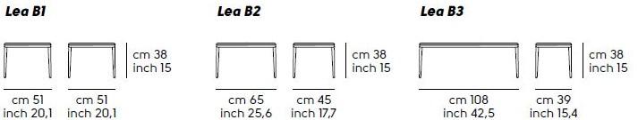 Midj Скамья из ткани и каркас из окрашенной стали Lea sun-id-1357584 - Вид №2
