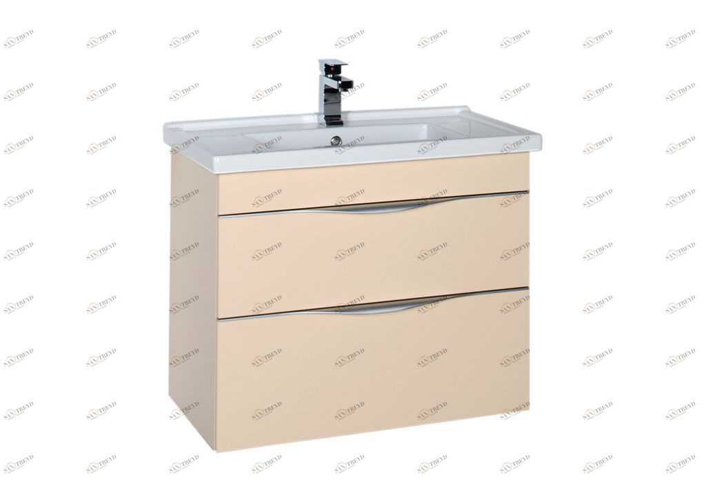 Тумба с раковиной Aquanet Эвора 80 бежевый 0018402200182324