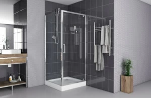 Душевое ограждение (без поддона), одна распашная дверь DROP BS090.2110A bravat