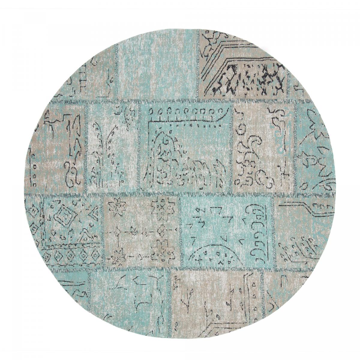 055111 Ковер круглый 150 синий La Forma Color - Вид №1