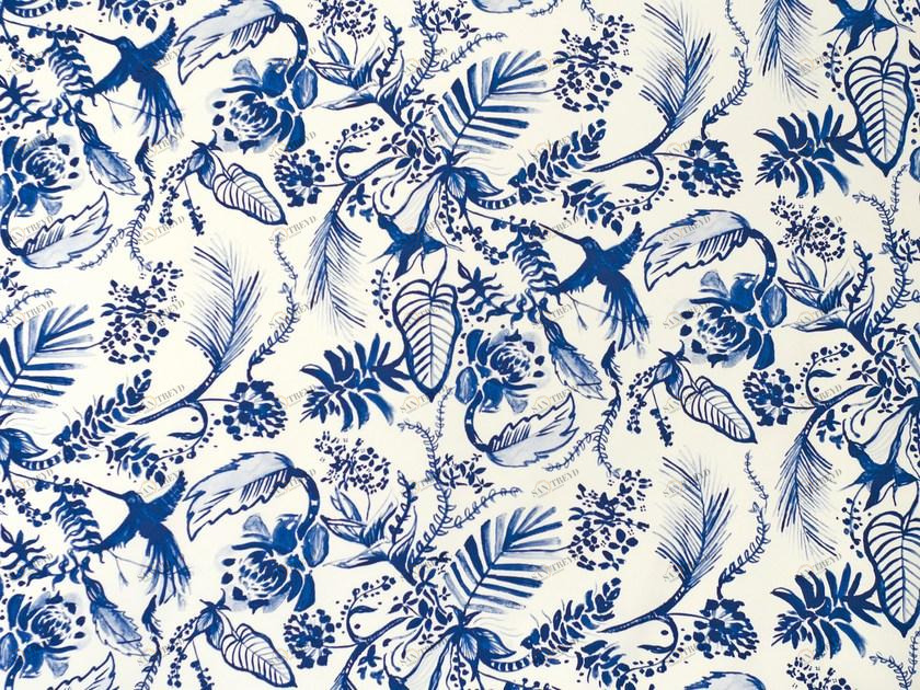 Aldeco Атласная ткань с принтом Tropical vibes sun-id-1462021