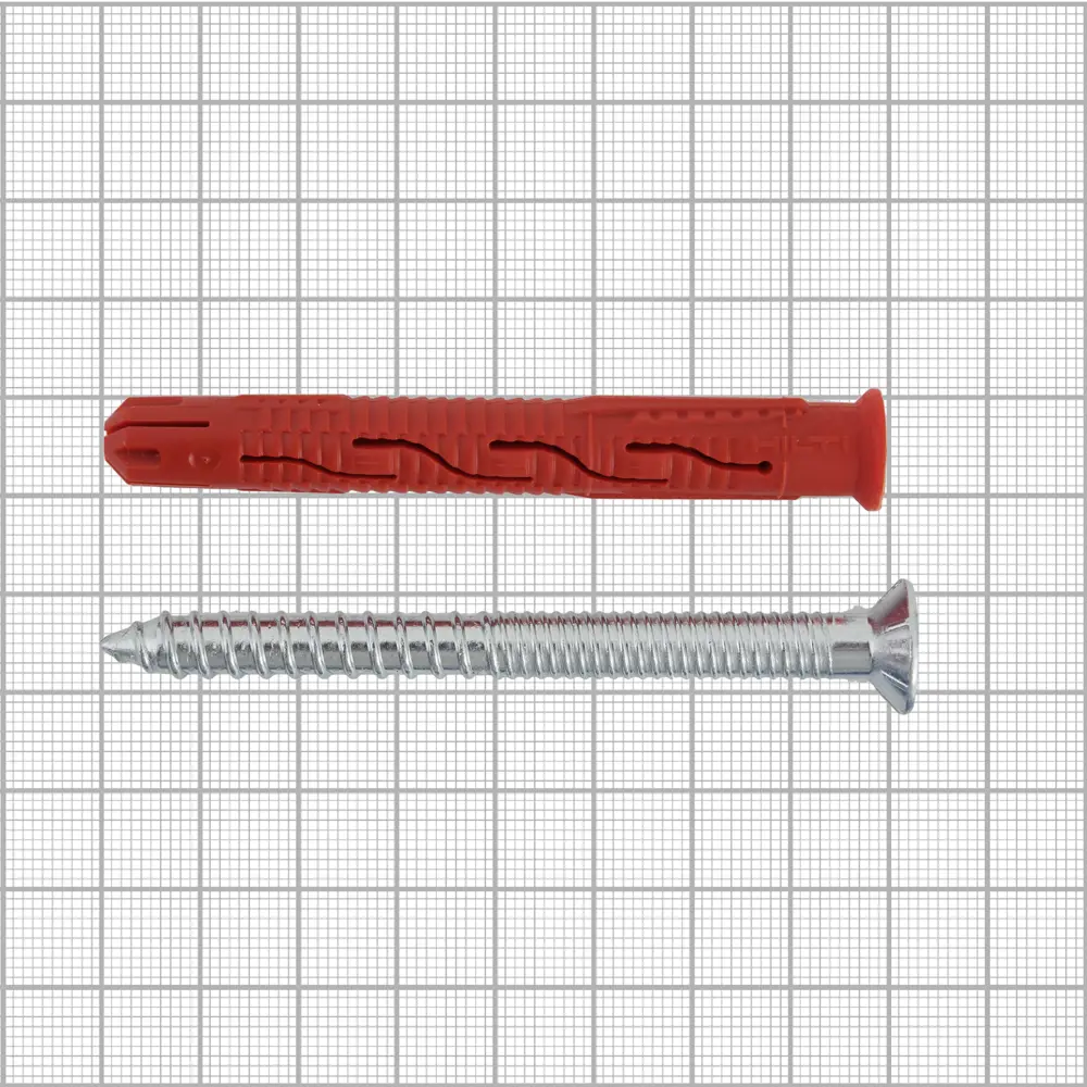 Дюбель фасадный Hilti HRD-С 10x80 мм нейлон/оцинкованная сталь цвет красный 20 шт. 82656593 STLM-2078533  - Вид №3
