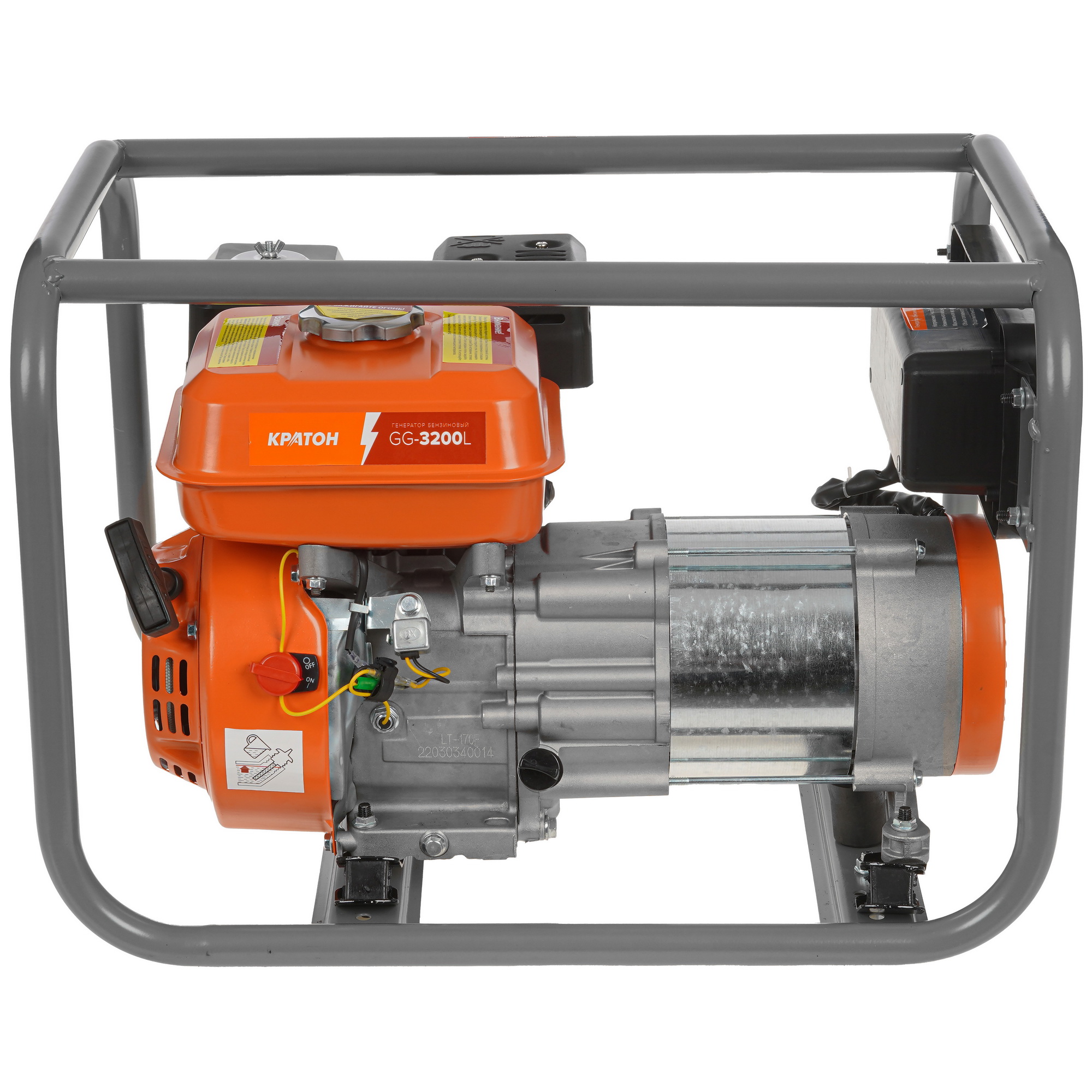 Электрогенератор   бензиновый Кратон GG-3200L 9057754 STDN-0081851 - Вид №6