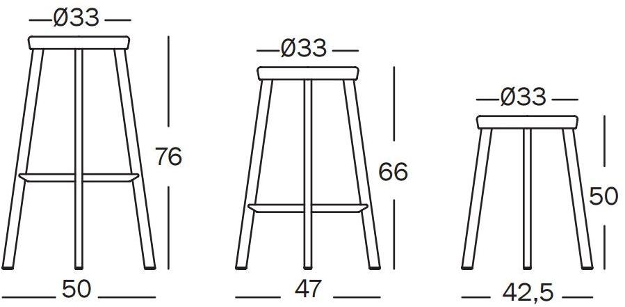 Magis Табурет из алюминия с подставкой для ног Dejà-vu sun-id-1448286 - Вид №7