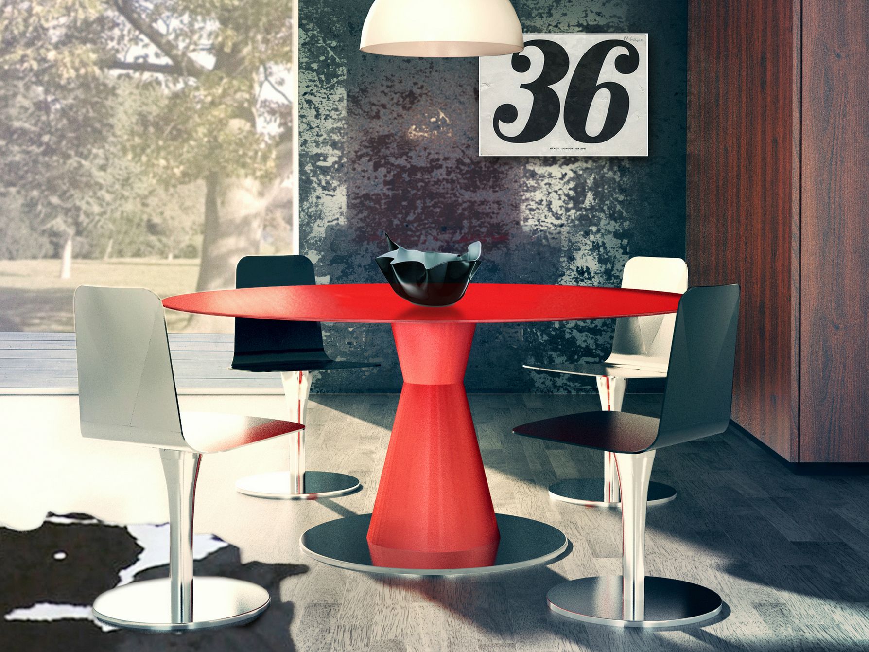 Круглый алюминиевый стол altreforme район ARCH-00066119 - Вид №3