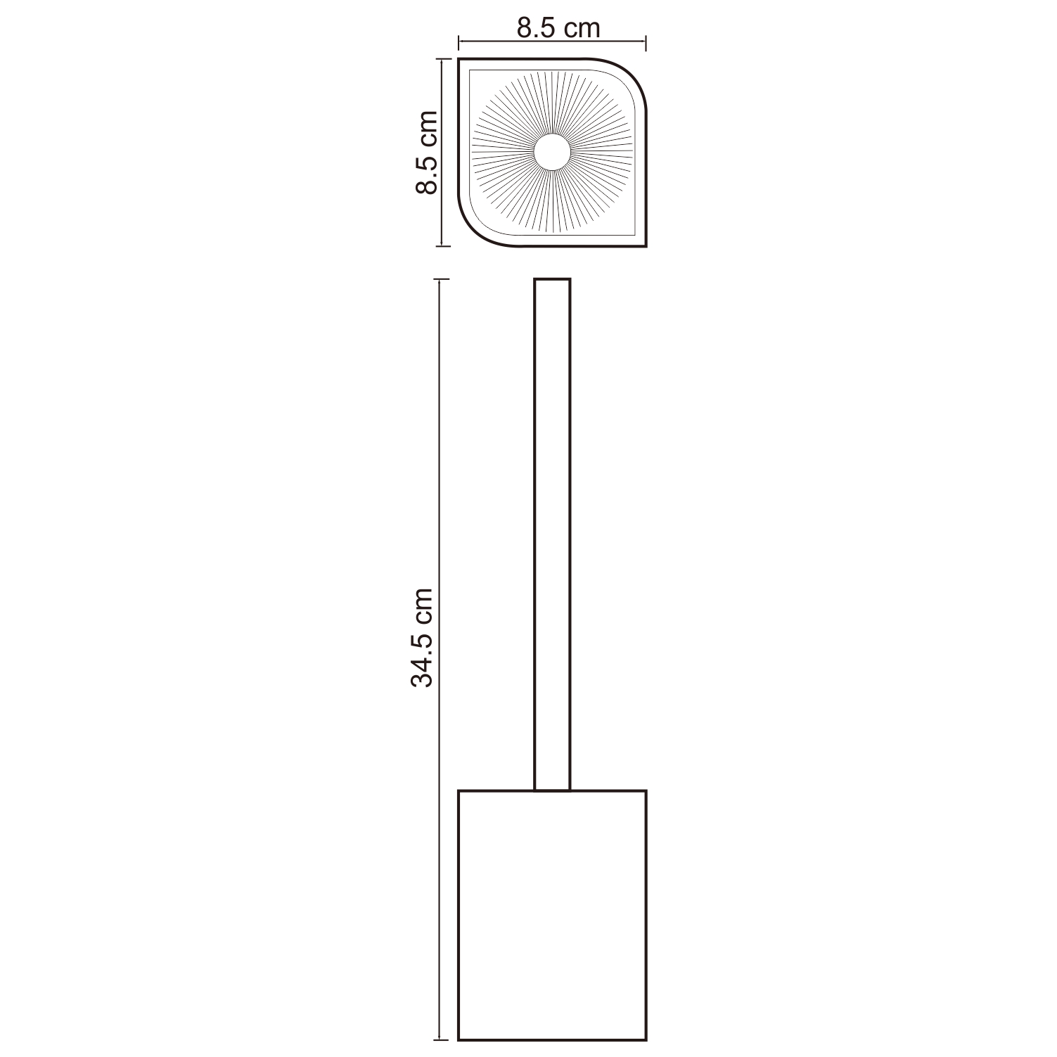 K-2727 Elba Щетка для унитаза WasserKRAFT Elba K-2700  - Вид №2