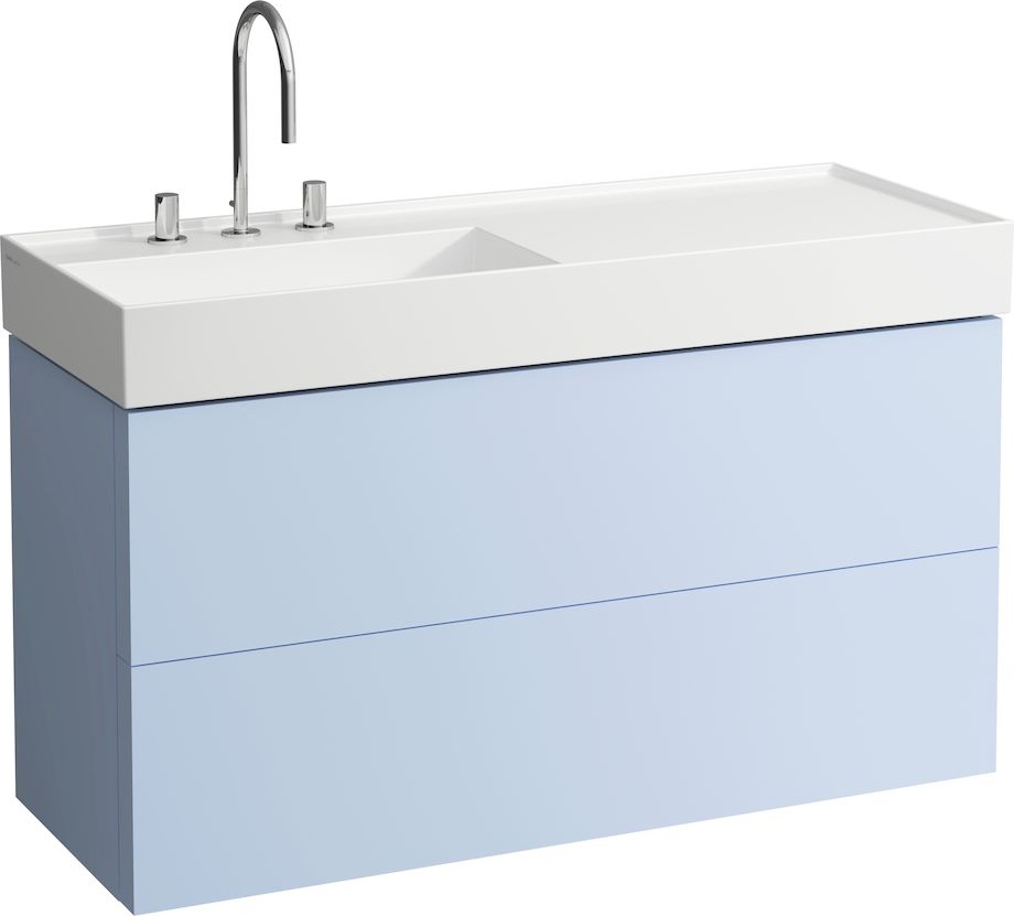 H8133324001111 Раковина, полочка справа, со специальным скрытым сливом LAUFEN PRO - Вид №7