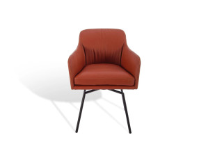 Мягкий стул с подлокотниками и крестообразной рамой