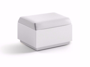 Квадратный полиэтиленовый садовый пуфик