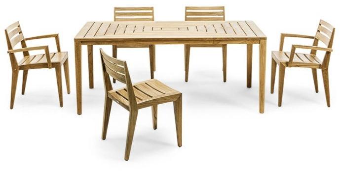 Ethimo Садовый стул из тика с подлокотниками Ribot Rbpdim010 - Вид №8