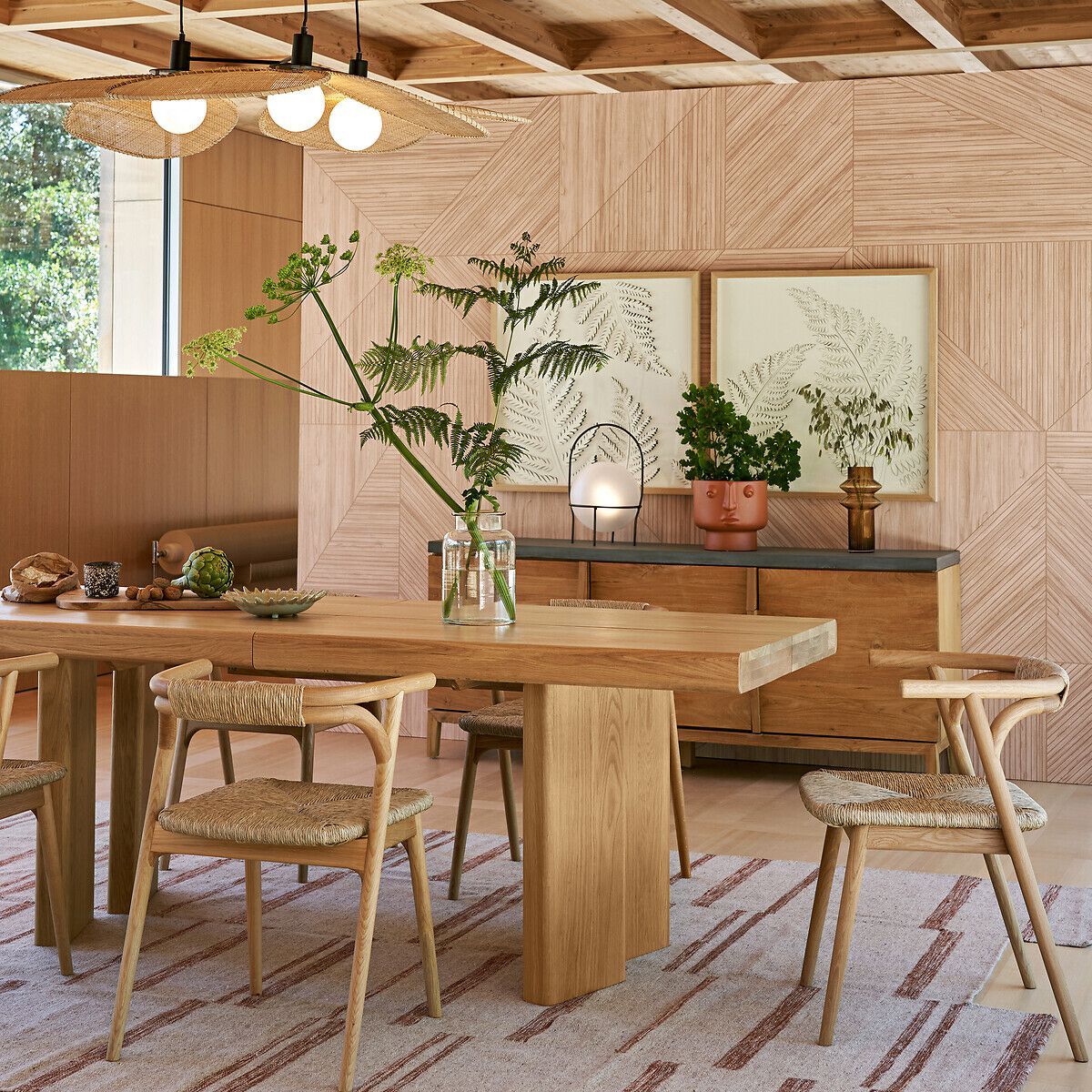 Выдвижной прямоугольный стол из дуба AMPM Olaga ARCH-00151812 - Вид №6