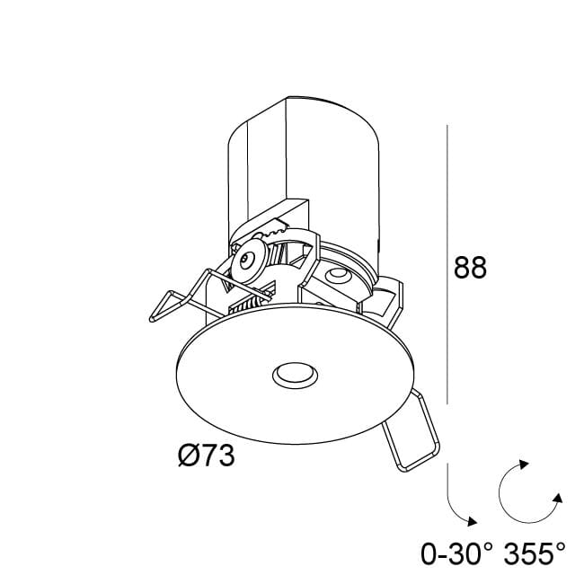 Утопленный потолочный светодиодный прожектор Deltalight Nime ARCH-00026588 - Вид №2