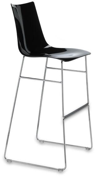 SCAB DESIGN Высокий табурет из поликарбоната салазок Zebra sun-id-1512286 - Вид №1