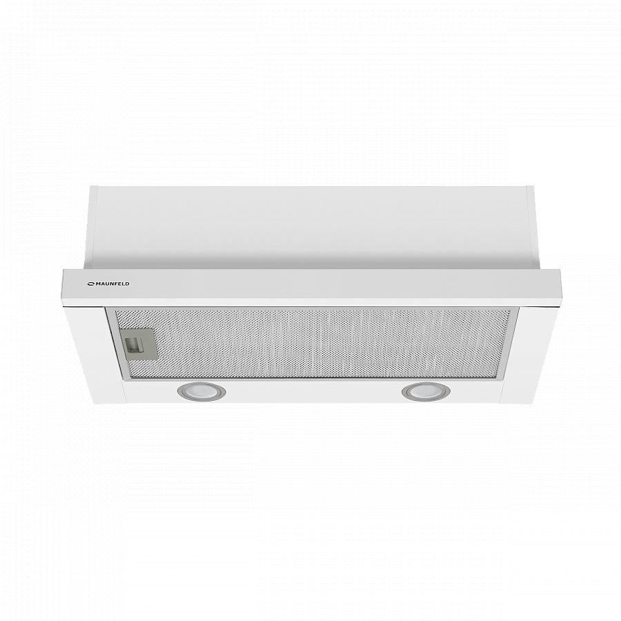 VS LIGHT 60 WHITE Вытяжка vs light 60 белый/ • тип: встраиваемая • цвет: белый • управление: колыбельное • ширина, мм: 600 • полная потребляемая мощность, вт: 140• количество скоростей: 2 • максимальная производительность, м3/ч: 480• диаметр воздуховода Santreyd  - Вид №1