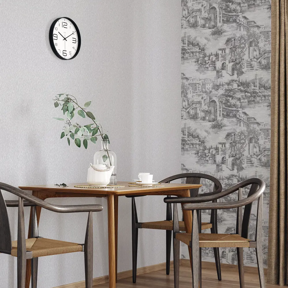 Обои флизелиновые Palitra Home Village серые 1.06 м HC31249-41a STLM-2130865 - Вид №4