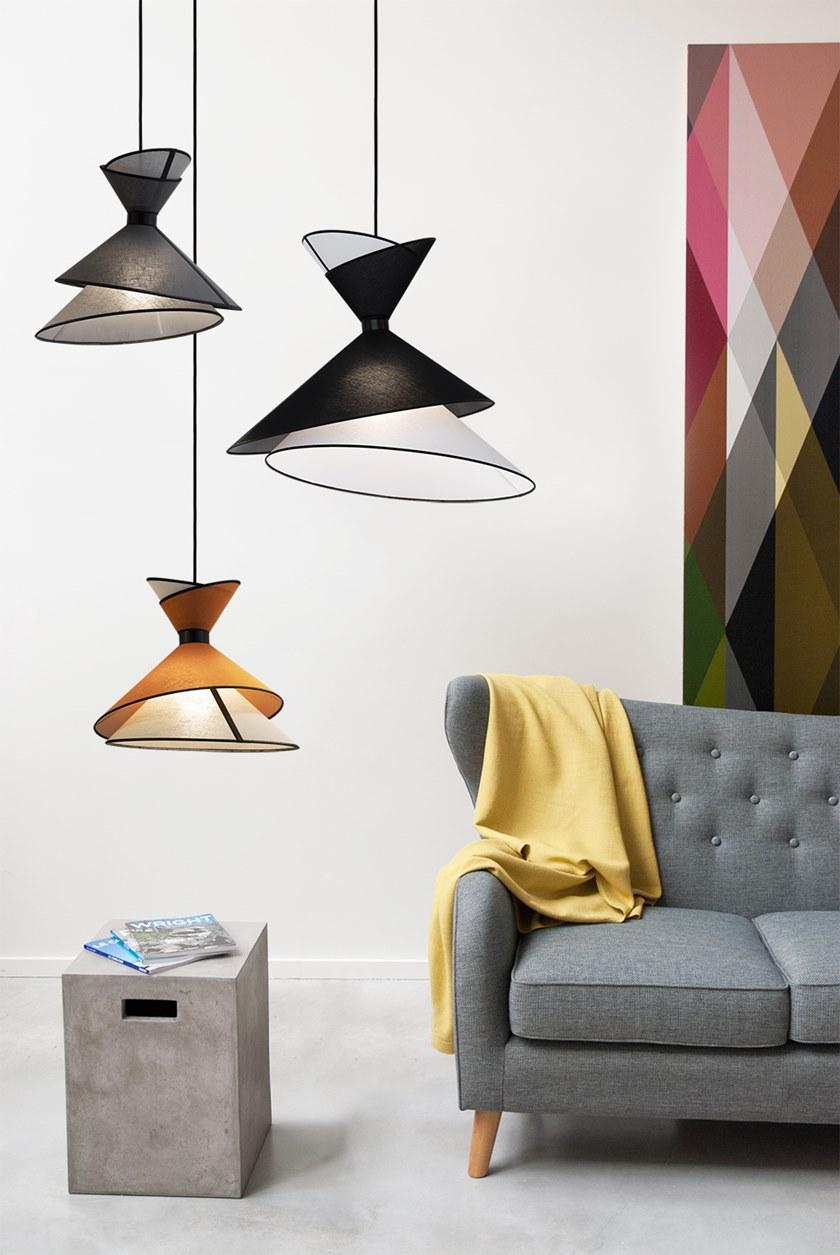 designheure Светодиодный подвесной светильник из ткани Kimono S44gkobc - Вид №4