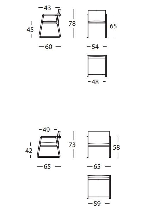 Сани стул с подлокотниками SANCAL Midori ARCH-00066587 - Вид №5