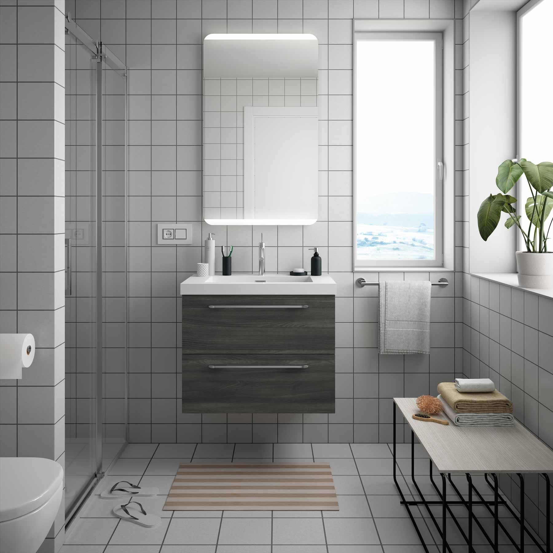 20749 SALGAR Раковина TOSCANA 705 WHITE MINERAL LOAD 705 x 50 x 460 мм - Вид №1