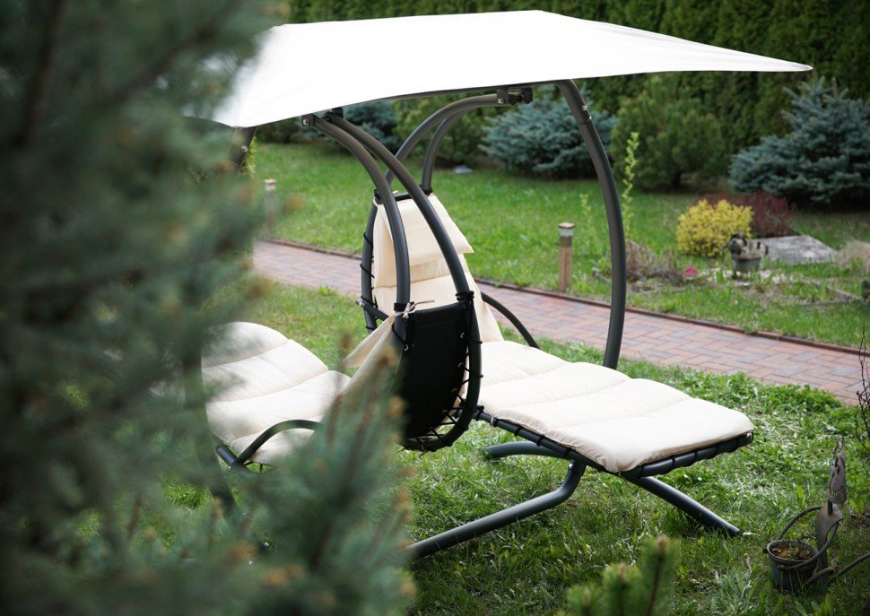 Качели садовые двойные белые Luna Concept BESTA FIESTA  132509 Белый  - Вид №3