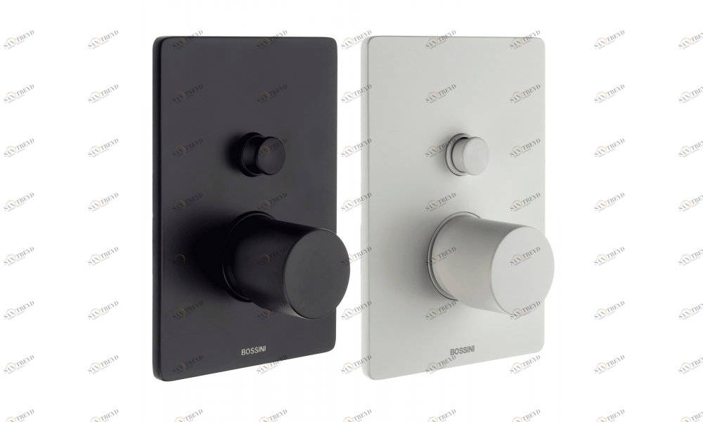 Z00006_073-045 + Z00005 - Single-Lever Black & White Collection Oki - 2 Outlets BOSSINI 
