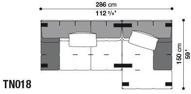 B&B Italia Модульный тканевый диван Tufty-too sun-id-1436231 - Вид №39